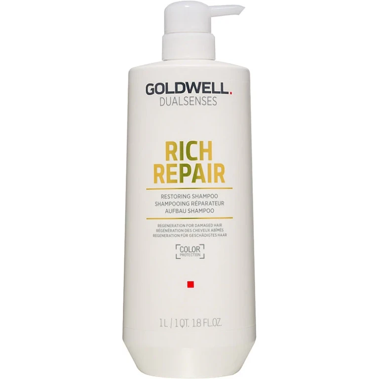 Dualsenses Rich Repairing Cream Shampoo for Dry, Stressed and Damaged Hair - 1000ml