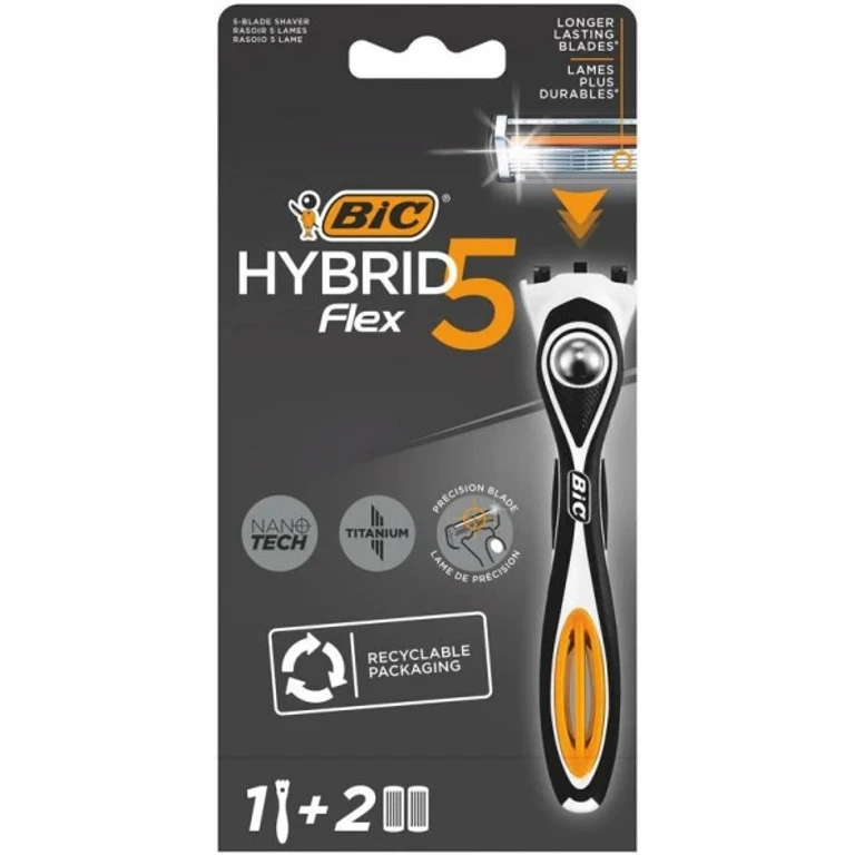 Hybrid5 Flex Razor Handle System Plus + Refills