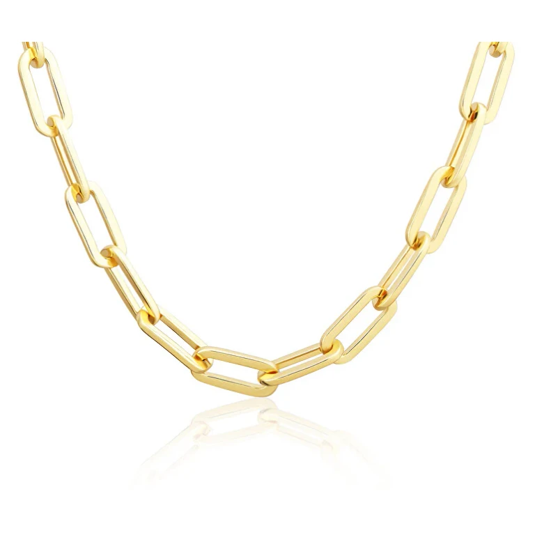 Solid Gold Plated Necklace Svln0583Sj4Go45