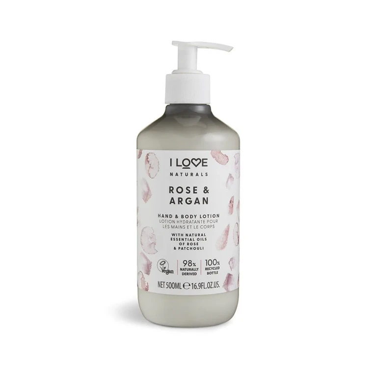 Naturals Collection Vegan Rose & Argan Moisturizing Hand & Body Lotion 500ml