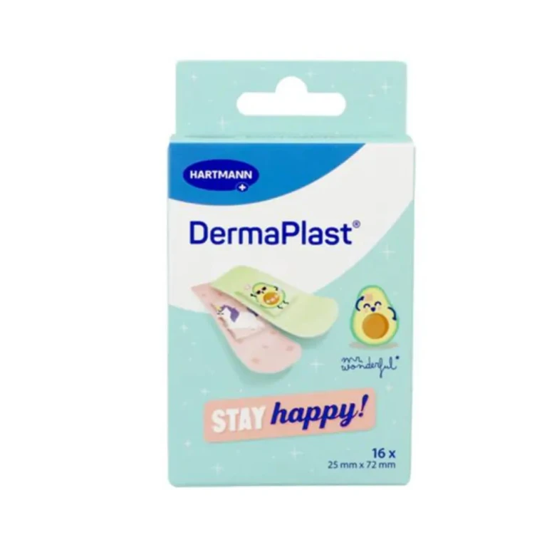 Dermaplast Classic Bandages Stay Happy 25mmx72mm x16