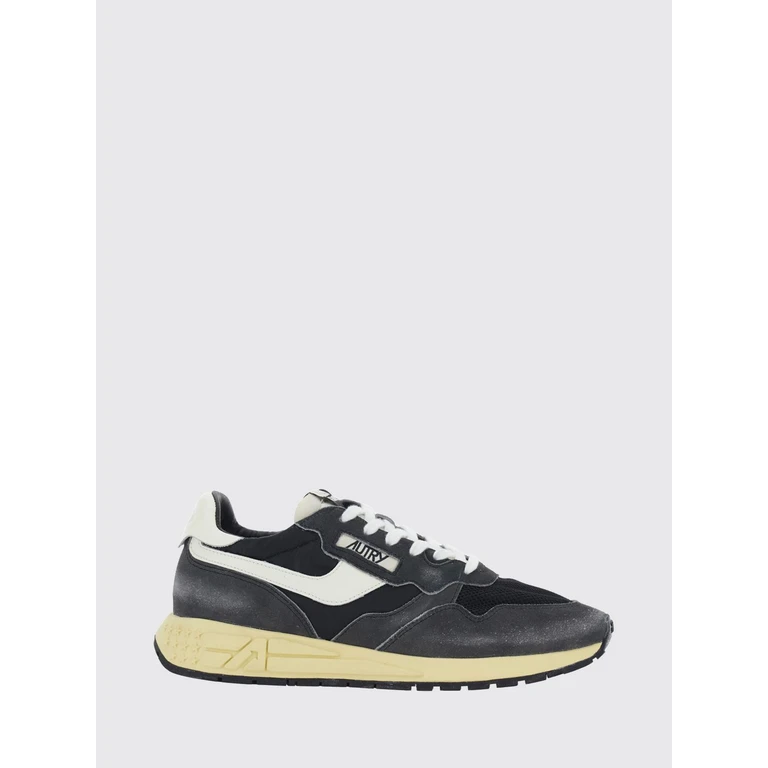 Reelwind Sneakers in Leather and Nylon with Worn Effect (WWLMQ07S)