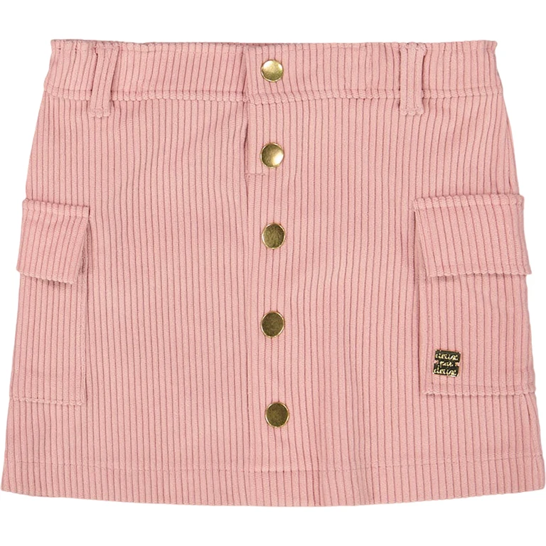Corduroy Skirt with Cargo Pockets - Little Girl