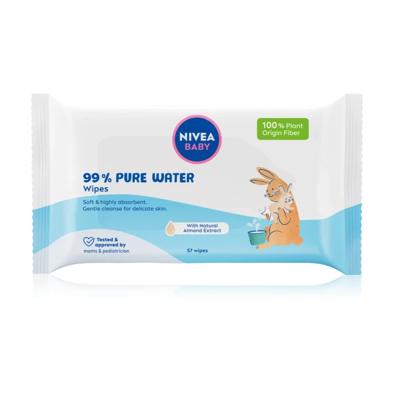 Baby Wet Wipes 99% Pure Water 57pcs