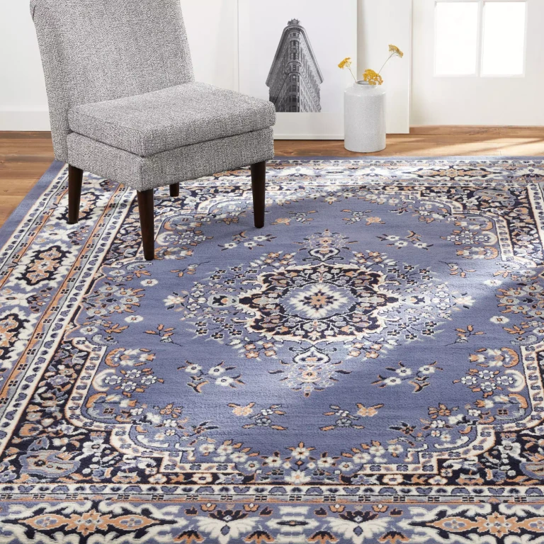 Area Rug, Assorted Designs & Sizes:- 9'x12', Blue/Brown