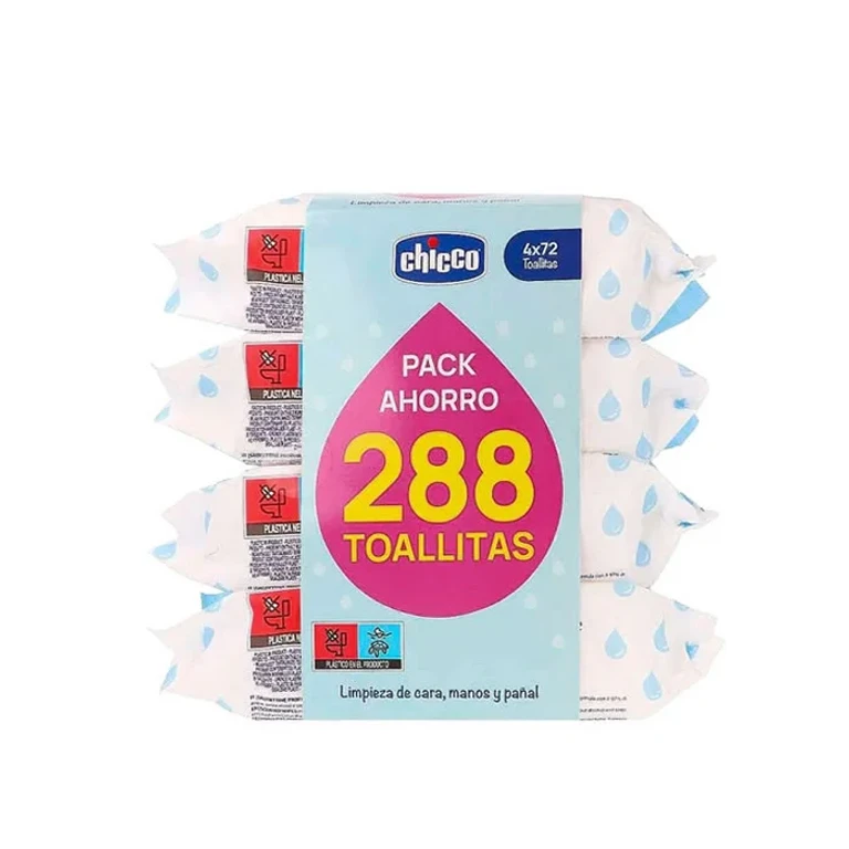 Wipes Chicco 4 x 72 units