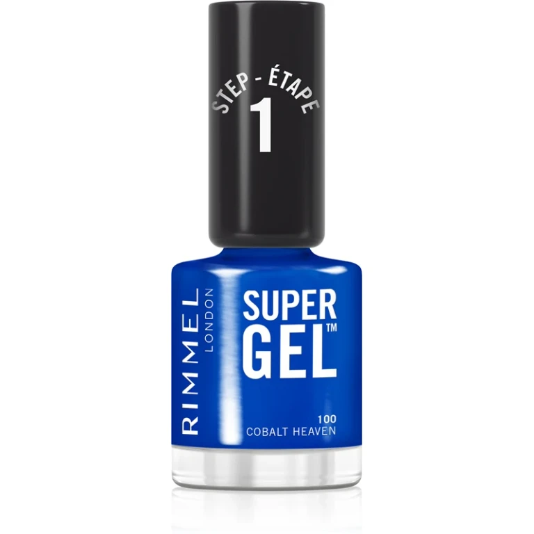 Super Gel Nail Polish Gel Without UV/LED Lamp Color 100 Cobalt Heaven 12 ml