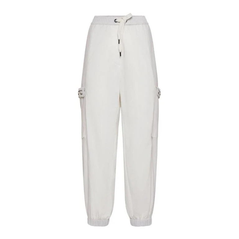 Wooff White Relaxed Cotton Trousers