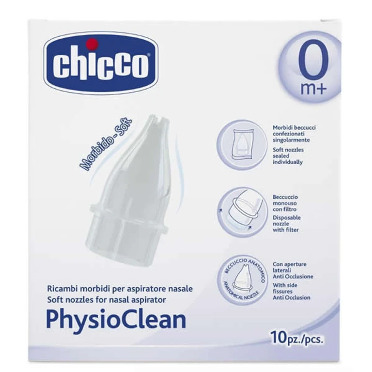 PhysioClean Soft Nozzles for Nasal Aspirator 0M+ 10 Units