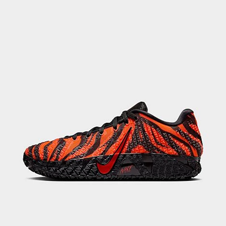 Men's Ja 3 Basketball Shoes in Safety Orange/Black/University Red Size: 7.5