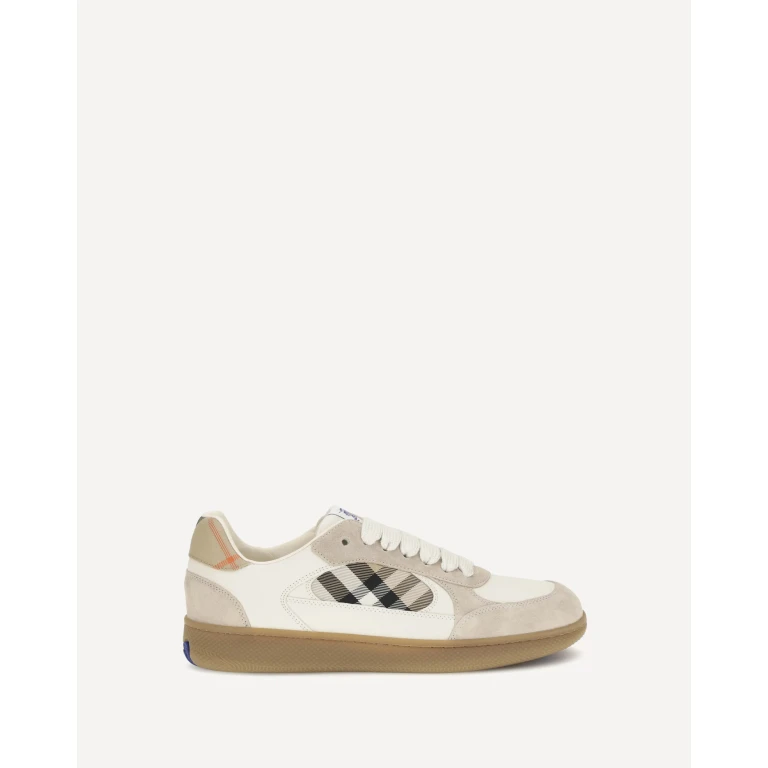 Terrace leather and Check Sneakers Male 41