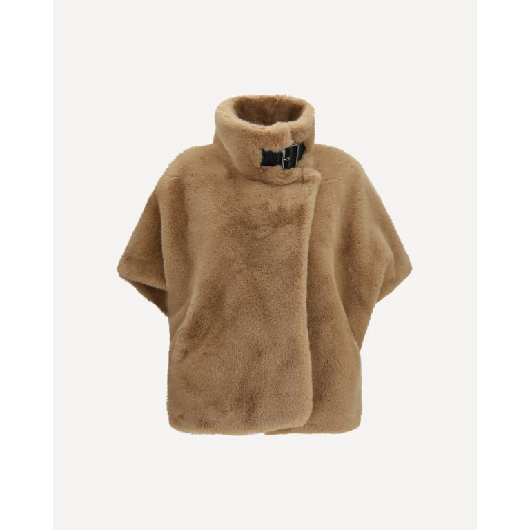 Faux fur Jacket with buckle Female S