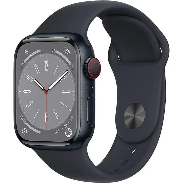 Watch Series 8 41mm Gps + Cellular Aluminum Midnight + Midnight Sport Band 32gb KH1