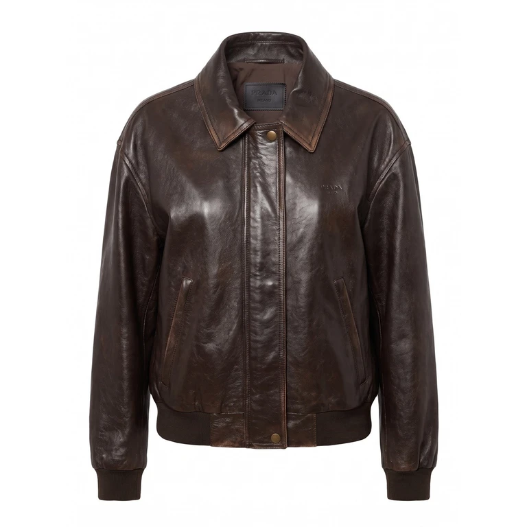 Leather Bomber Jacket
