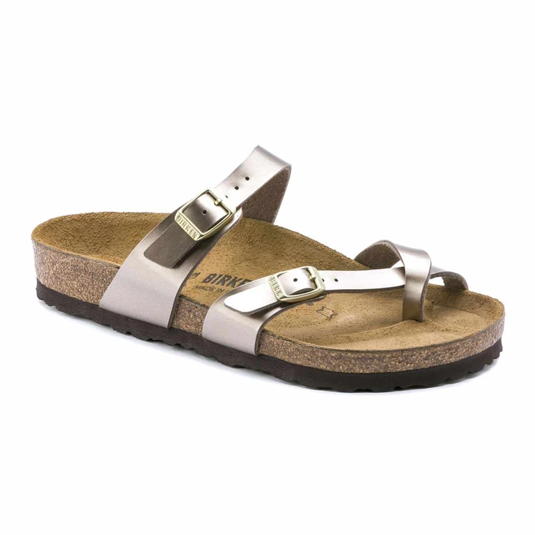 Women's Mayari Birko-Flor Electric Metallic Taupe Sandals