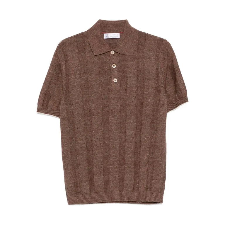 Polo in cotone mud Nocciola