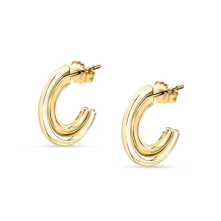 Gold-Plated Hoop Earrings by Aurora Sanb02