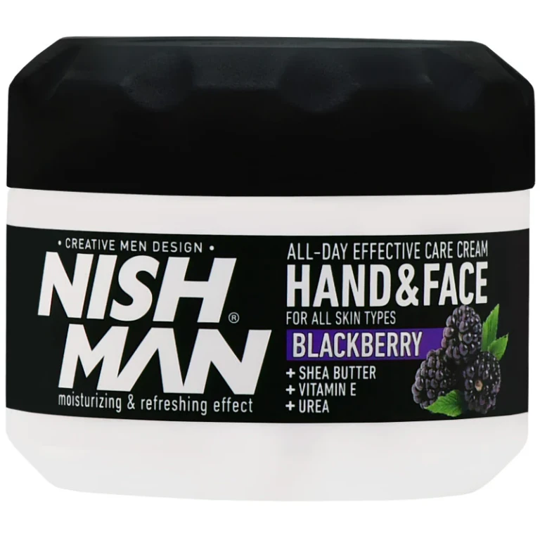Hand and face cream Nishman with blackberry 300 ml