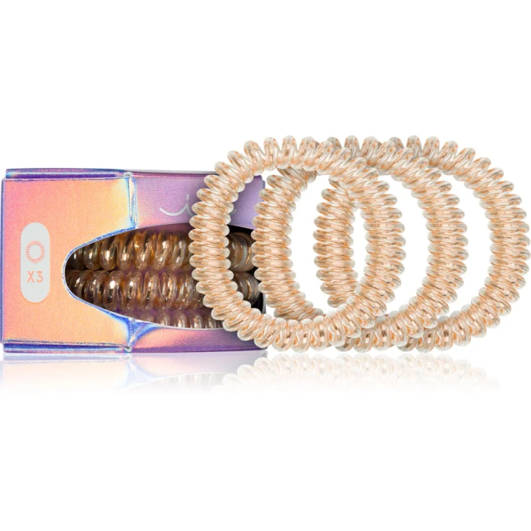 Slim Premium Hair Ties Bronze Me Pretty 3 Piece