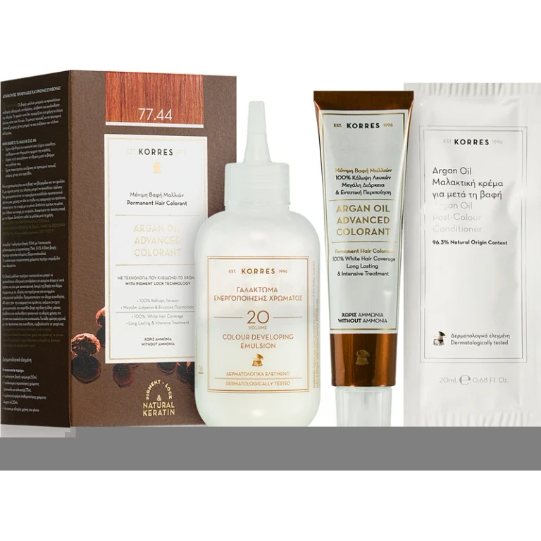 Argan Oil permanent hair dye with argan oil color 77.44 Intense Copper Blonde 50ml
