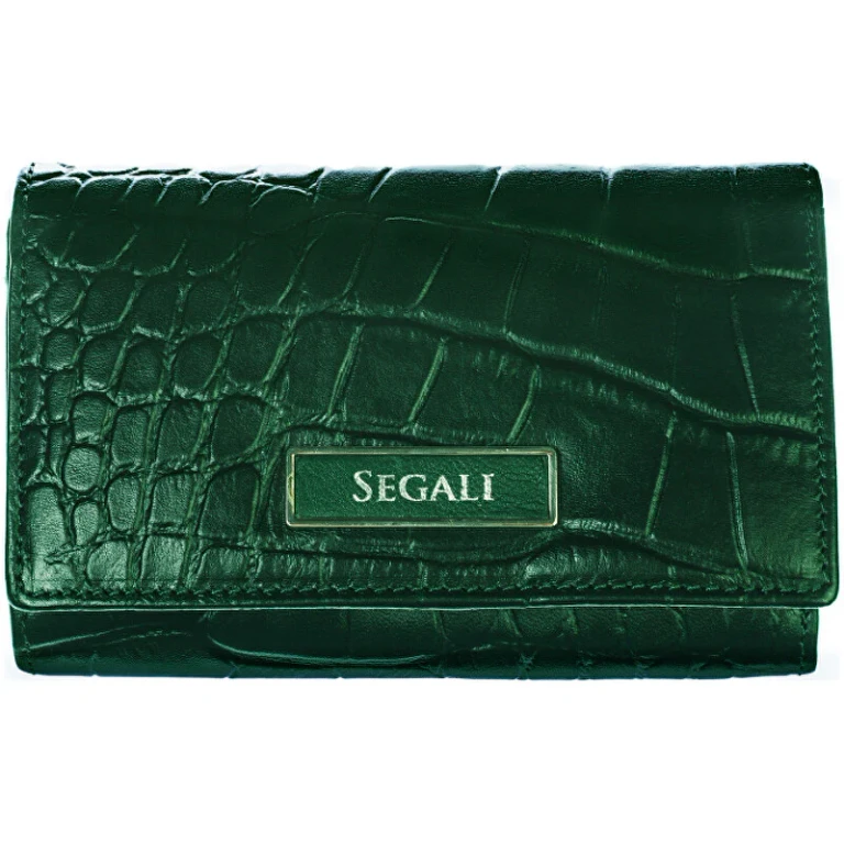 Women's Leather Wallet verde