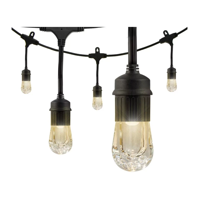 EcoScapes 36' LED Shatterproof Cafe String Lights, 18 Bulbs