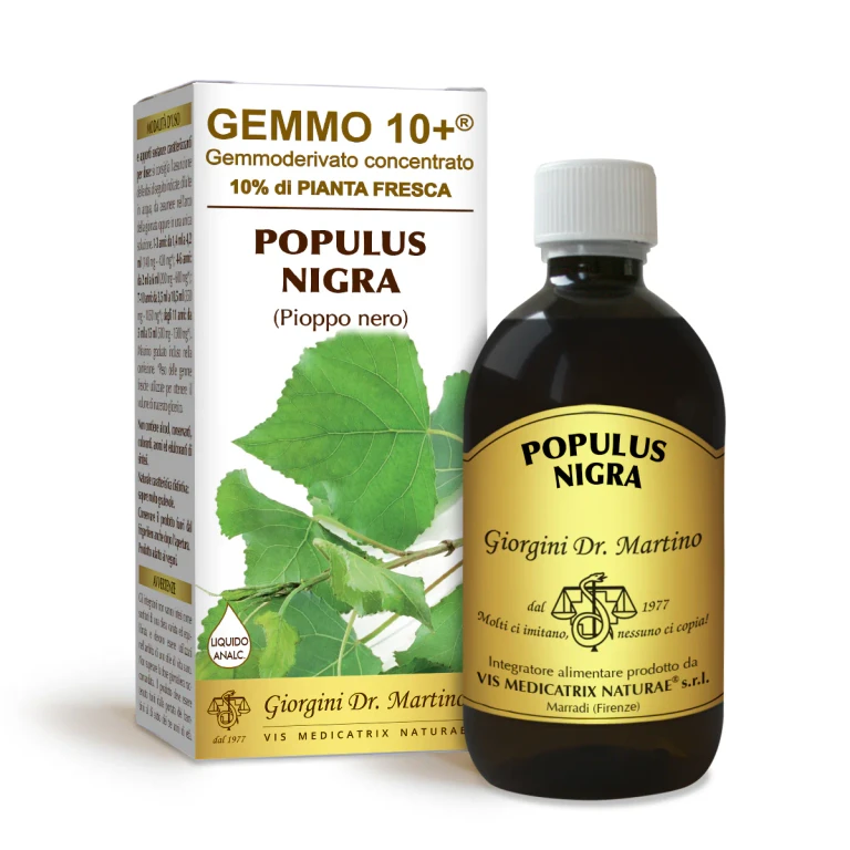 gemmo 10+ black poplar 500 ml non-alcoholic liquid