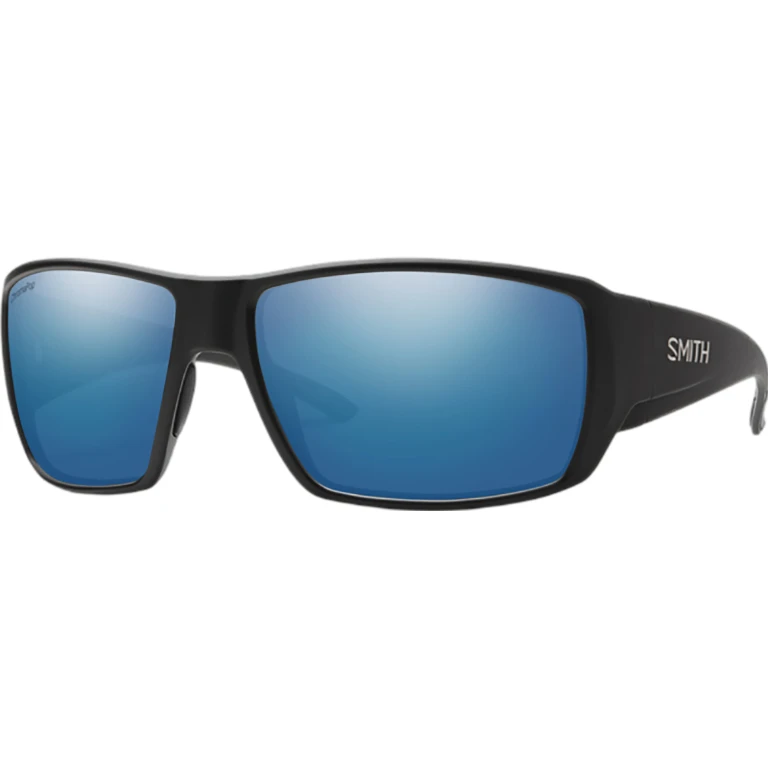 Guide's Choice Sunglasses - Matte Black - Chroma Pop Polarized Blue Mirror Lens - Men's