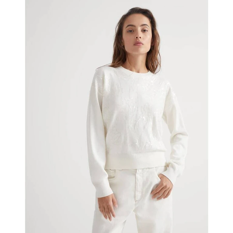 Wowhite Wool Silk Sweater