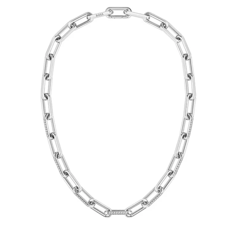 Must-Have Steel Necklace with Halia Crystals 1580578