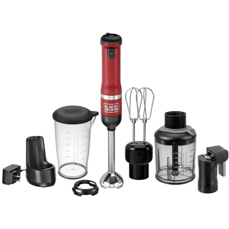 kitchen wand Cordless Blender 4 in1 Kitchen Multi-Tool - Red
