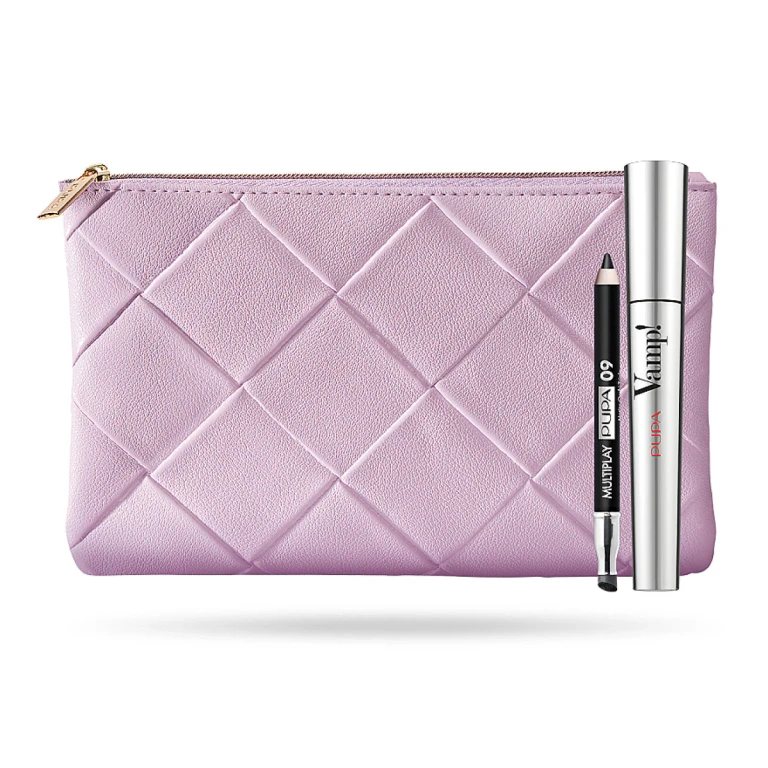 Set Pupa: Vamp! Volume Mascara paraben free 100 black 9 ml + Multiplay Double eyeshadow and eyeliner 2 in 1 09 Deep black 1.2 g