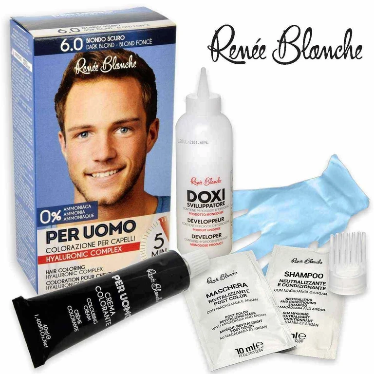 Renee Blanche Uomo Hair Color Cream 6.0 Dark Blonde