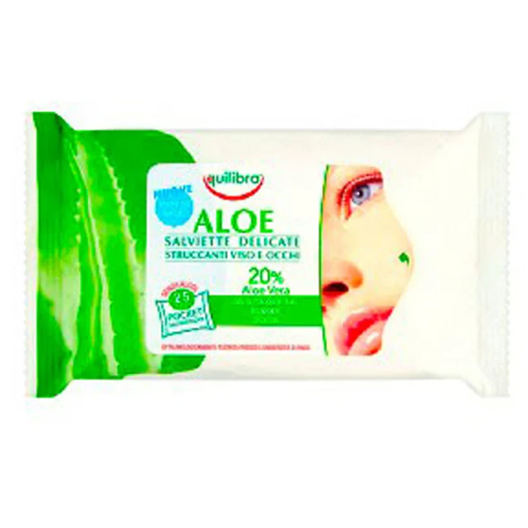 Aloe Gentle Makeup Remover Wipes Face And Eyes 25 Pcs