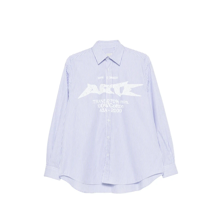 Logo-print Striped Shirt