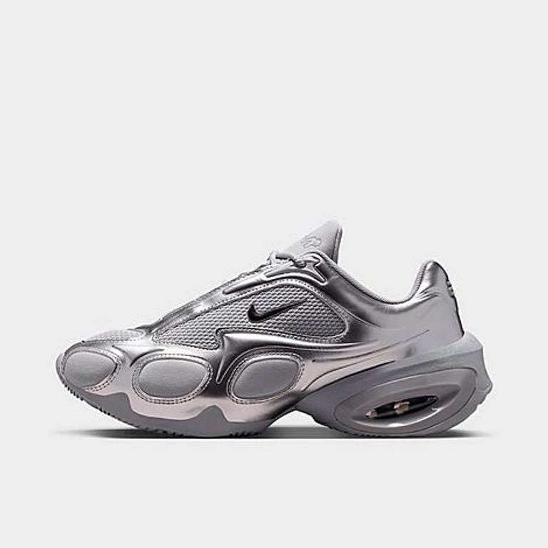 Nike Women's Air Max Muse Casual Shoes in Metallic Silver/Metallic Silver Size: 5.0