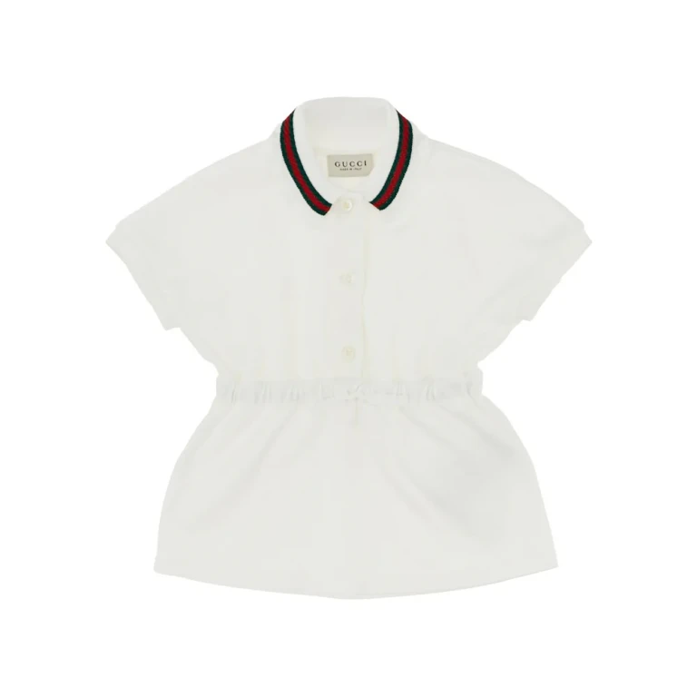 Piquet mini dress with Web Ribbon Kids 12-18