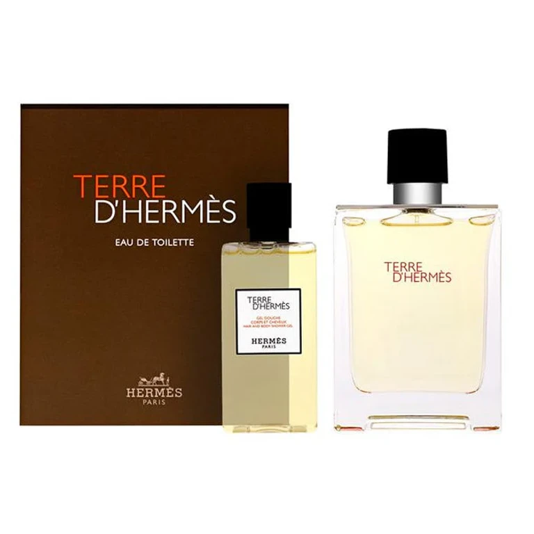Terre D'Hermes Eau De Toilette Spray Set 100ml 2 Pieces
