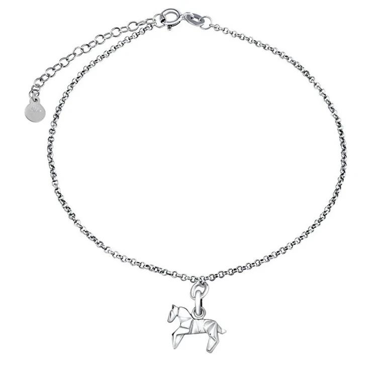 Silver Bracelet with Origami Horse Charm Ztjl73512Vsw