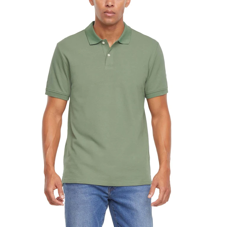 Pique Polo Green XS:- Green, XS