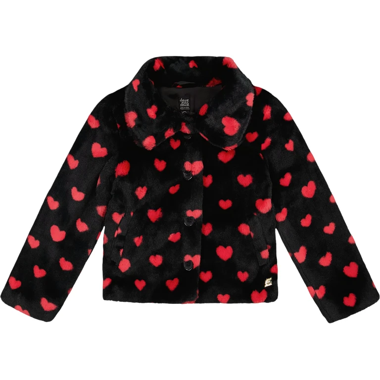 Faux Fur Short Coat - Little Girl