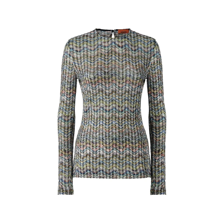 Zigzag-knit Sweater
