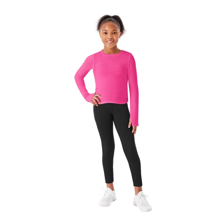 Girls Active Legging Black XS (4/5):- Black, XS (4/5)