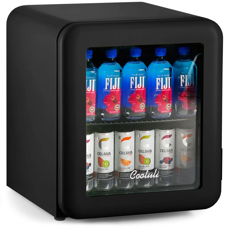 Decor Compressor Fridge - Black 1.7 cu ft:- Black, 1.7 cu ft