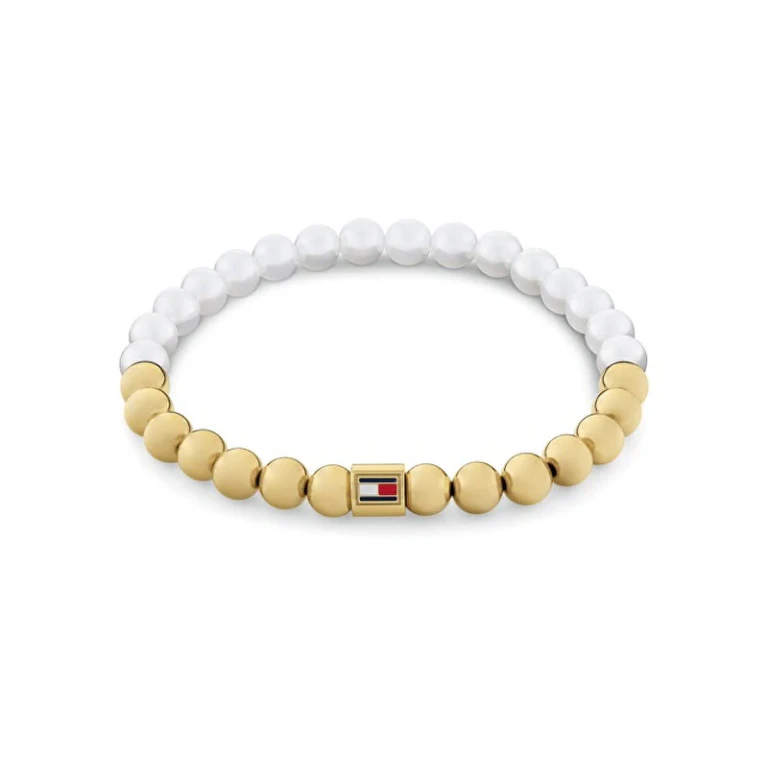 Beaded Bracelet with Artificial Pearls Semi-Precious Pearls 2780962