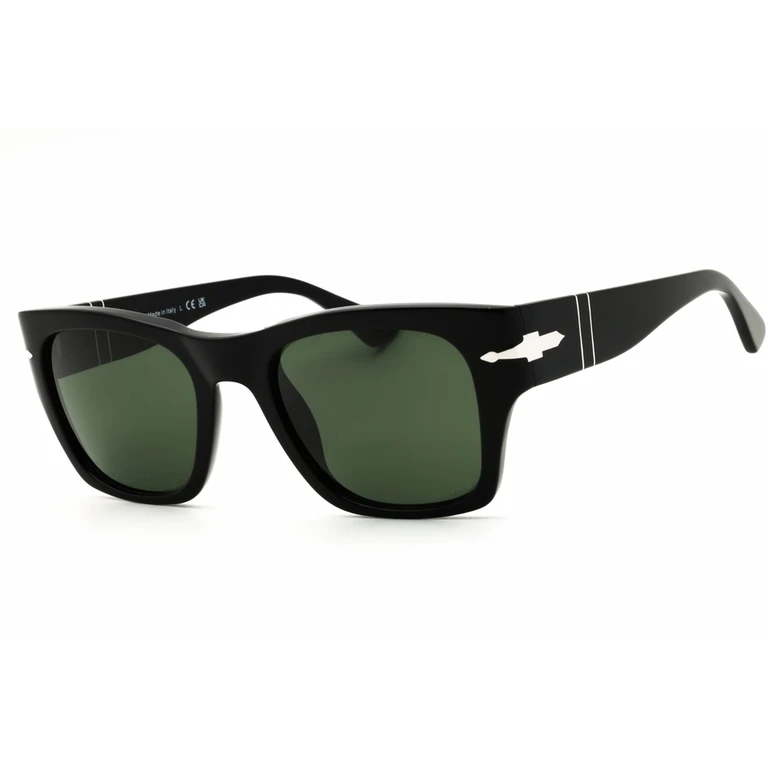 Mens Black Rectangular Sunglasses PO3384S