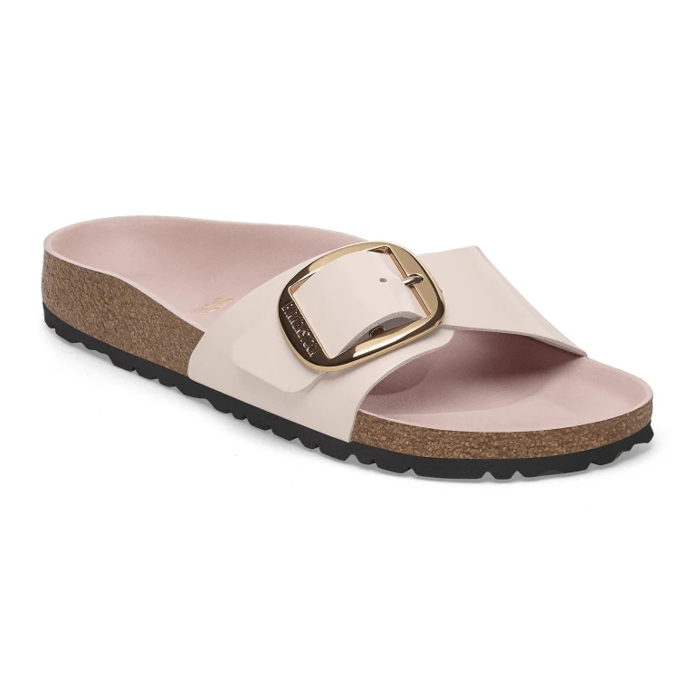 Madrid Big Buckle Natural Leather Rose