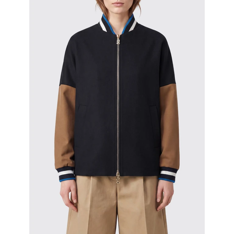 LA DOUBLEJ Jacket Woman color Black (JAC0128WOL024SOLIDBL01)