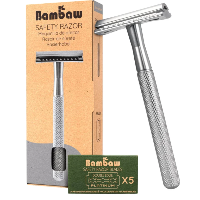 Silver Safety Razor