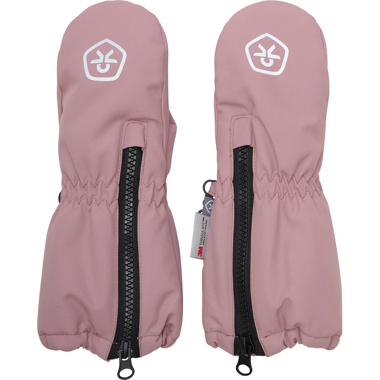 Long Mittens with Zipper - Kids